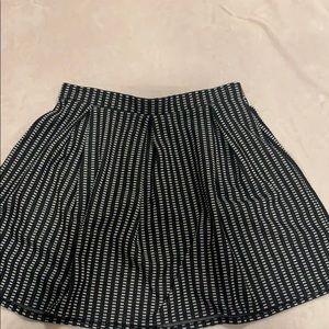 black and white skirt